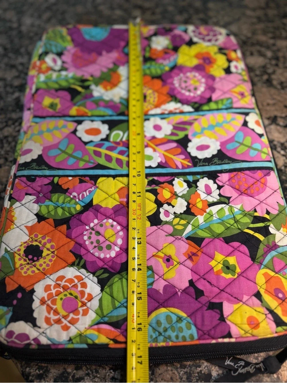 Vera Bradley Multicolor Floral Quilted Laptop Sleeve